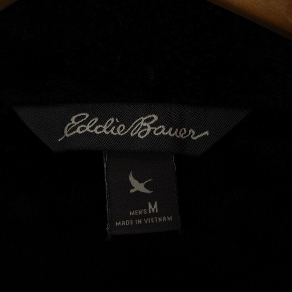 Eddie Bauer Jacket Men's Medium Gray Windfoil Elite Jacket Lined Furry Fleece - Picture 4 of 14